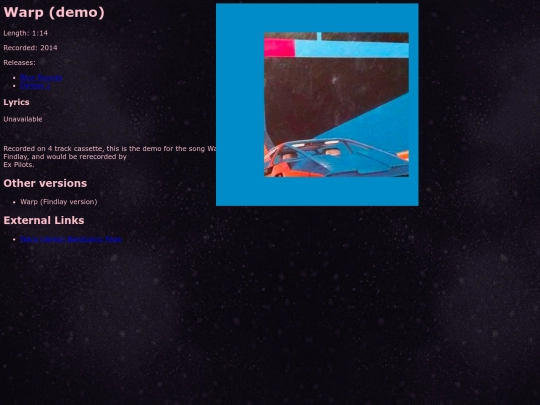 songs/warpb screenshot