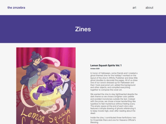 zines screenshot