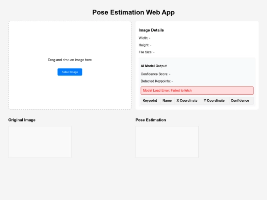 pose-estimation-webapp screenshot