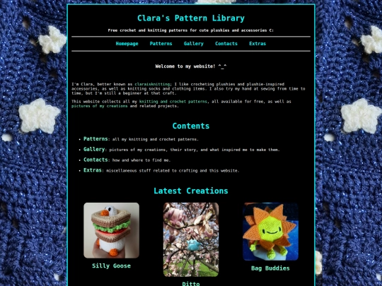 Homepage screenshot