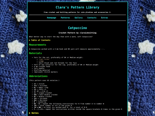 Patterns/CrochetCatpuccino screenshot