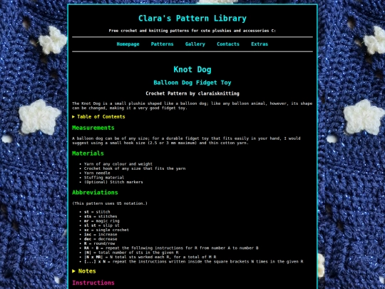Patterns/CrochetKnotDog screenshot