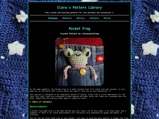 Patterns/CrochetPocketFrog screenshot