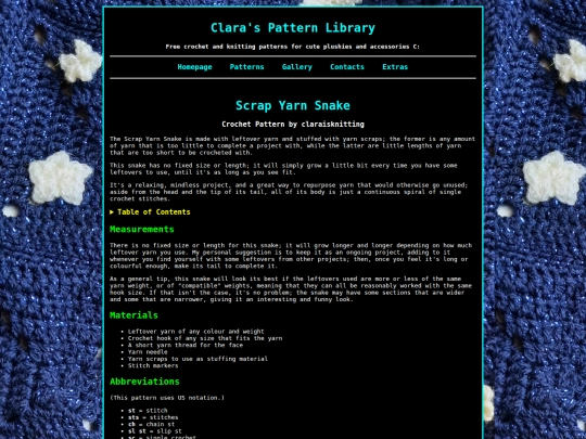 Patterns/CrochetScrapYarnSnake screenshot