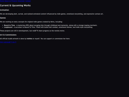 projects screenshot