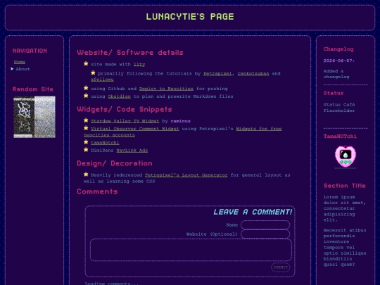about/credits screenshot