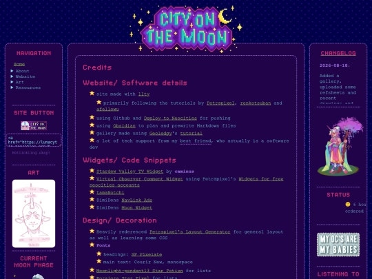 about_site/credits screenshot