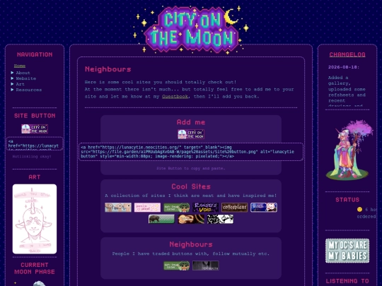 about_site/neighbours screenshot