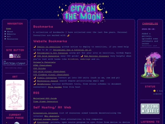 resources/bookmarks screenshot