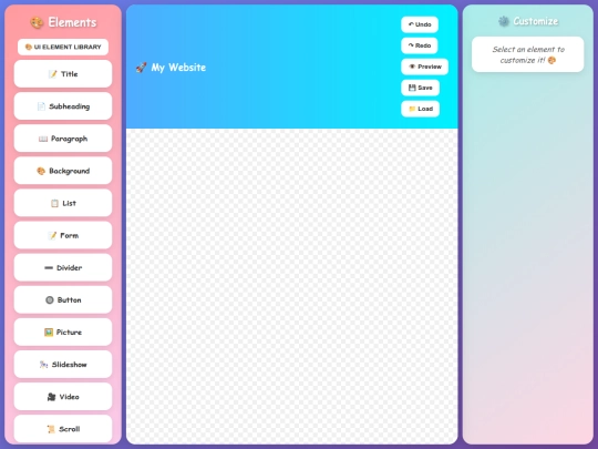 webbuilder screenshot