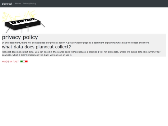 pianocat/en/privacy screenshot