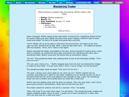 fics/wanderingtrader screenshot