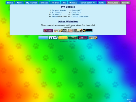 links screenshot