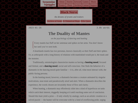 black-nerve/apocrypha/duality-of-mantids screenshot