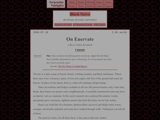 black-nerve/apocrypha/enervate screenshot