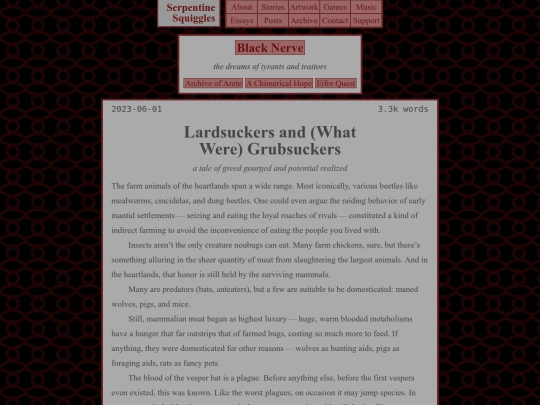 black-nerve/apocrypha/lardsuckers screenshot