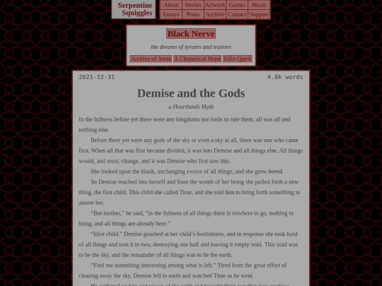 black-nerve/shorts/demise screenshot