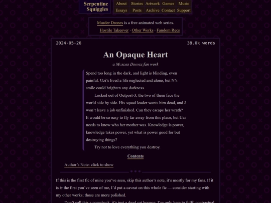 fiction/murder-drones/an-opaque-heart screenshot