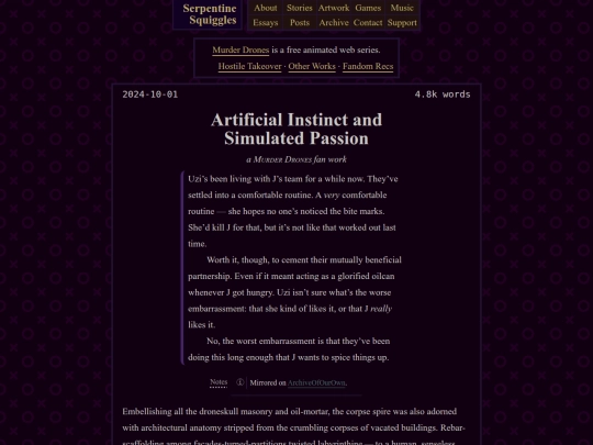 fiction/murder-drones/artificial-instinct screenshot