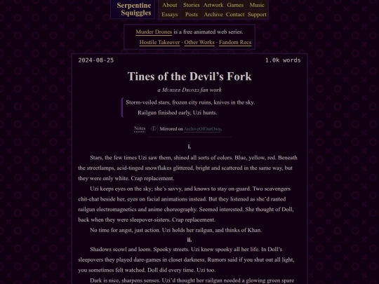 fiction/murder-drones/devils-fork screenshot