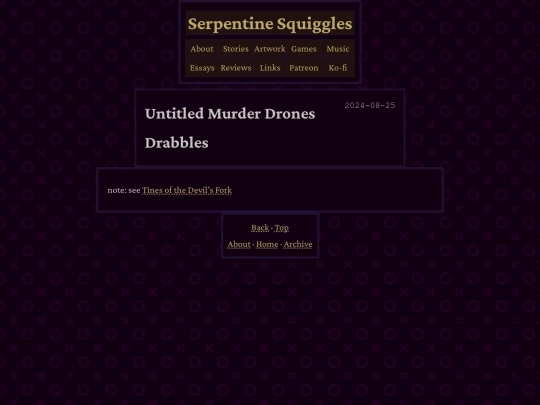 fiction/murder-drones/drabbles screenshot