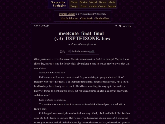 fiction/murder-drones/juzi-joke screenshot