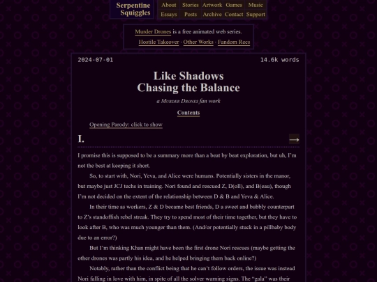 fiction/murder-drones/shadows-chasing-the-balance screenshot
