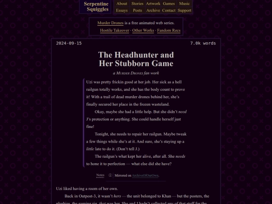 fiction/murder-drones/stubborn-headhunter screenshot
