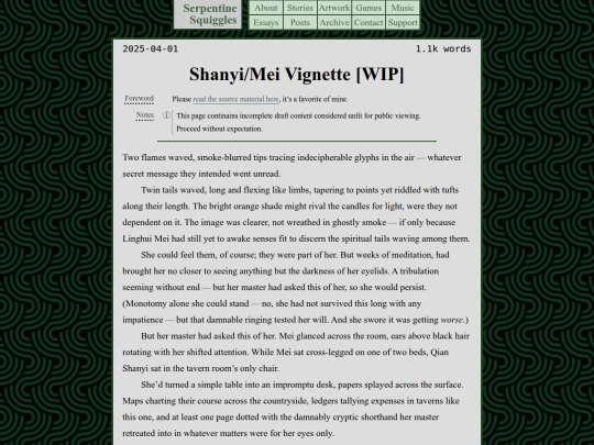 fiction/vixen screenshot