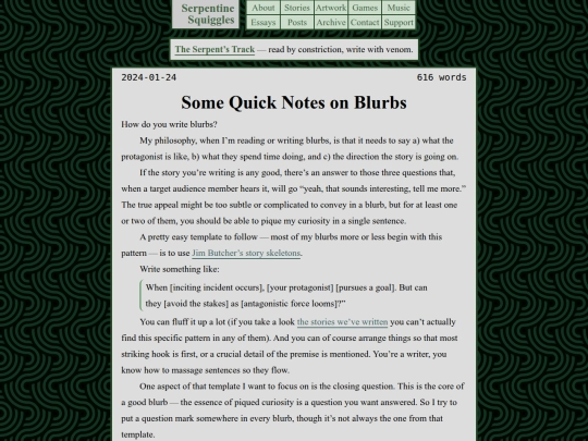 posts/blurbs screenshot