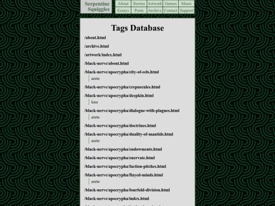 tags screenshot