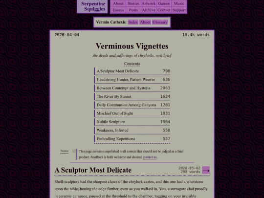 vermin/etudes screenshot