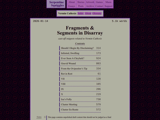 vermin/fragments screenshot