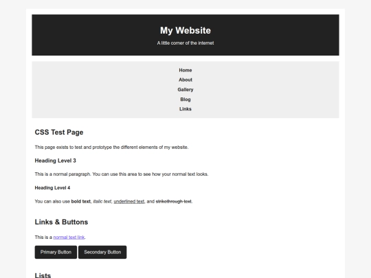 test screenshot