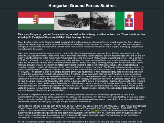 War_Thunder_Hungarian_Ground_Forces_Subtree3 screenshot
