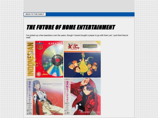 bookshelf/laserdisc screenshot