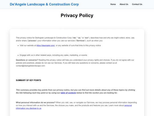 privacy-policy screenshot