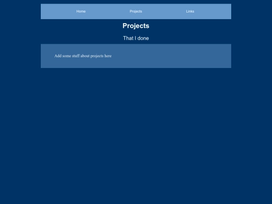 projects screenshot