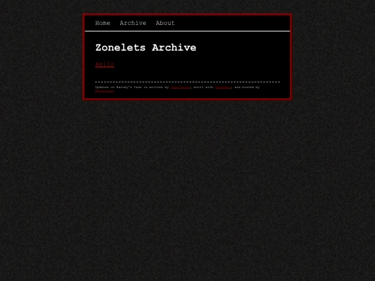 blog/archive screenshot