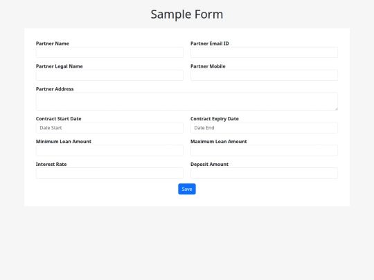sampleform screenshot