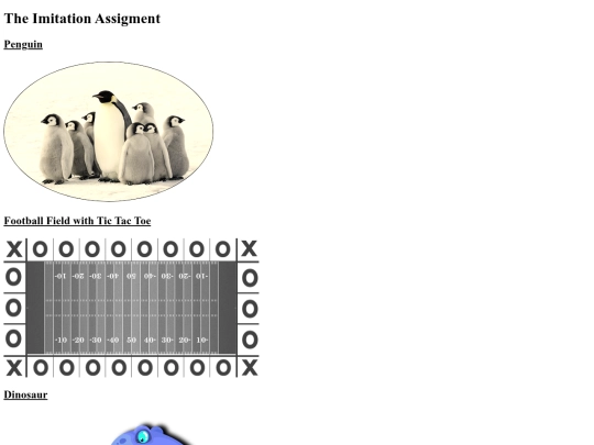 imitation-assignment/imitation screenshot