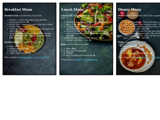 restaurant-menu-assignment-mran screenshot