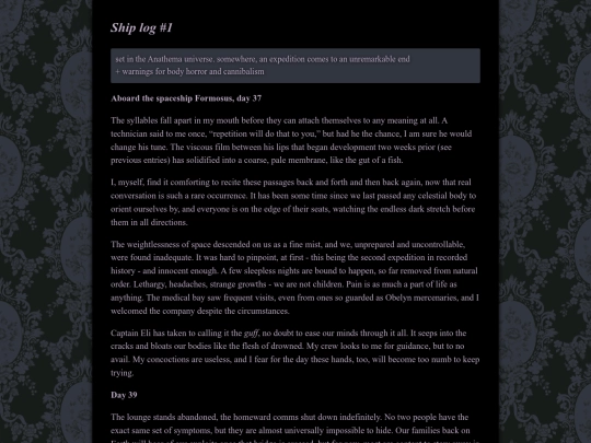 writing/log screenshot