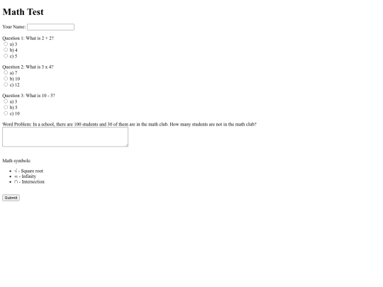 math test assignment/math screenshot