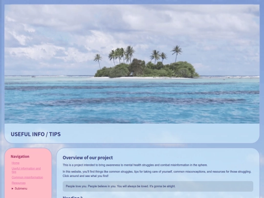 info screenshot