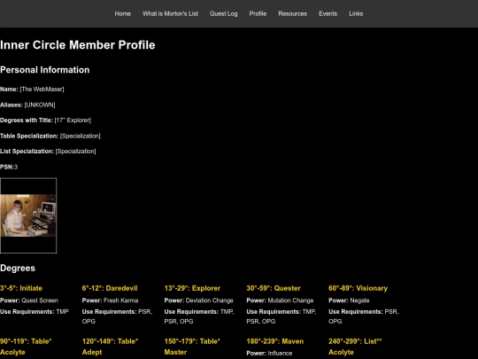profile screenshot