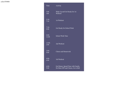 documents/StylishScheduleAssignmentIsabellaTait screenshot