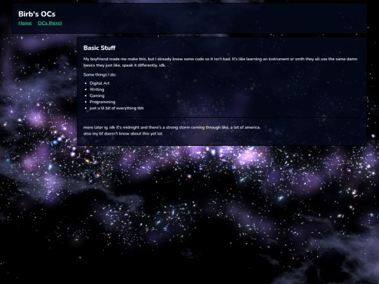 OCs screenshot