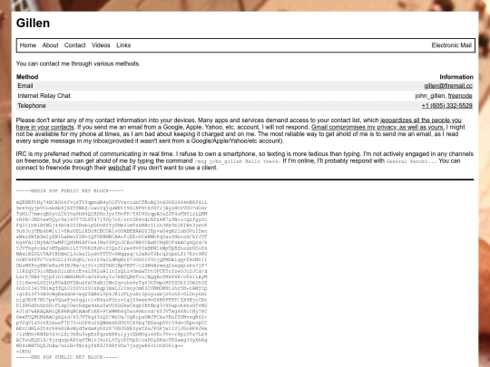 contact screenshot