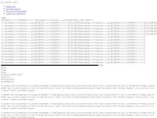 fonts/quicksand-light-demo screenshot